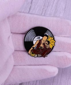 Alternative view of Harry Styles 'Fine Line Disc' Enamel Pin