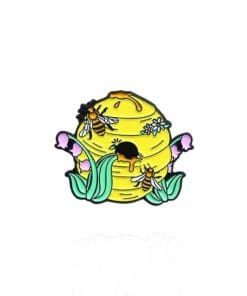 Cute Bee House 'Flowers & Bees' s Enamel Pin