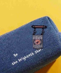 Alternative view of Signage 'Not Open For Unwanted Opinions' Enamel Pin
