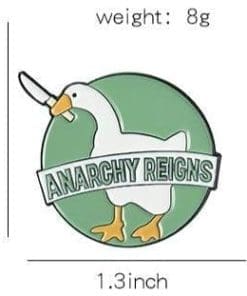 Alternative view of Anarchy Reigns Goose Dagger Enamel Pin