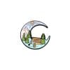 Camping Nature 'Crescent Winter Woods' Hiking Enamel Pin