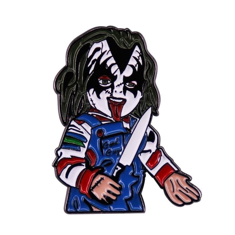 Child's Play 'Kiss Army Gene Simmons x Chucky' Enamel Pin