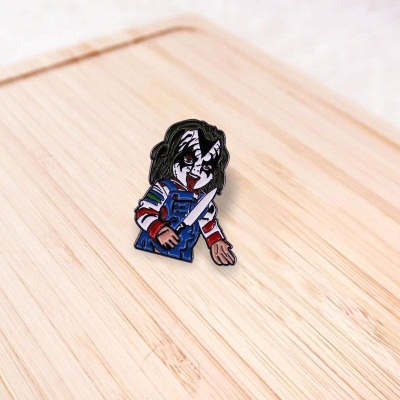 Child's Play 'Kiss Army Gene Simmons x Chucky' Enamel Pin - Image 2