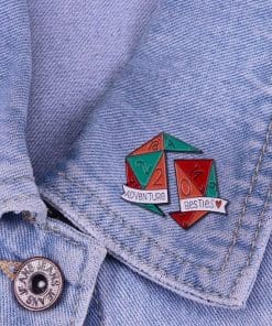 Alternative view of Dungeons and Dragons 'Adventure Besties Dice | Set' Enamel Pin