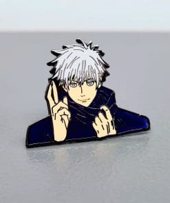 Alternative view of Jujutsu Kaisen 'Satoru | Fingers-crossed ver.02' Enamel Pin