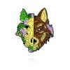 Animal Skeleton 'Cute Fox' Enamel Pin