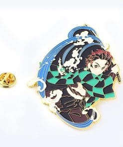 Alternative view of Demon Slayer 'Tanjiro Kamado | Air' Enamel Pin