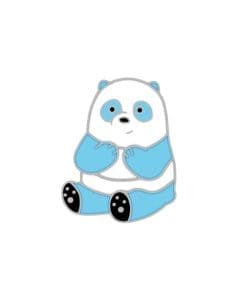Cute Blue Sitting Bear Enamel Pin