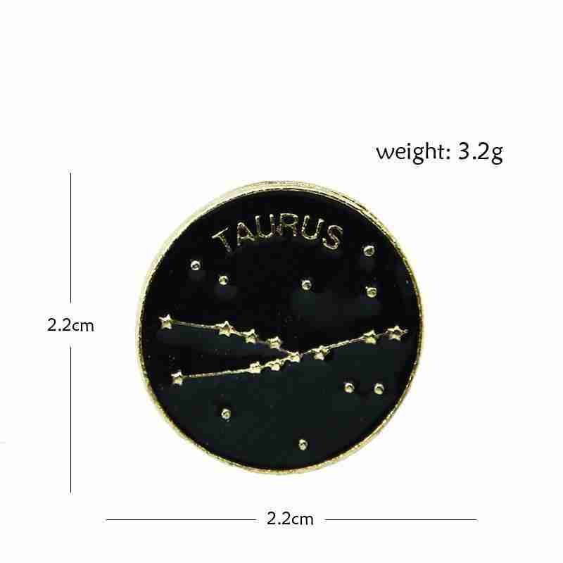 Zodiac Sign Horoscope 'Capricorn Constellation' Enamel Pin - Image 4