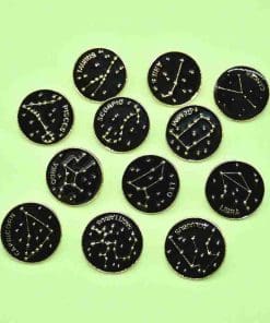 Alternative view of Zodiac Sign Horoscope 'Taurus Constellation' Enamel Pin
