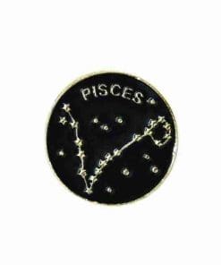 Zodiac Sign Horoscope 'Pisces Constellation' Enamel Pin