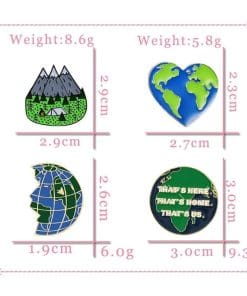 Alternative view of Love Mother Earth Enamel Pin