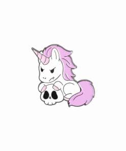 Scary Unicorn 'Skull' Enamel Pin