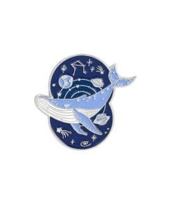 Humpback Whale 'Planets & Milkyway' Enamel Pin