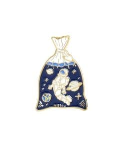 Outer Space 'Astronaut | Planet in Plastic' Enamel Pin