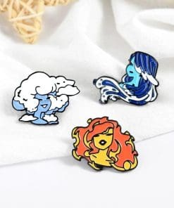 Natural Element Creature 'Cloud' Enamel Pin - Image 4