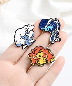 Alternative view of Natural Element Creature 'Water' Enamel Pin
