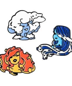 Alternative view of Natural Element Creature 'Fire' Enamel Pin