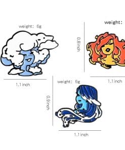Natural Element Creature 'Cloud' Enamel Pin - Image 7