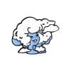 Natural Element Creature 'Cloud' Enamel Pin