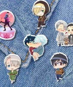 Alternative view of Yuri on Ice 'Yuri Plisetsky' Enamel Pin