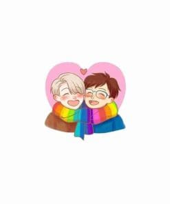 Yuri on Ice 'Victor & Yuuri | Heart Pride' Enamel Pin