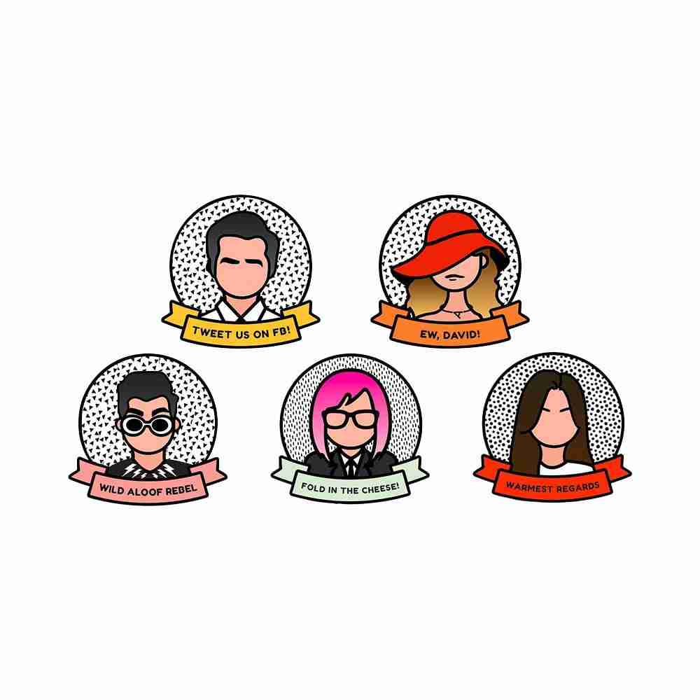 Schitt's Creek 'Ted Mullens | Tweet Us On FB!' Enamel Pin - Image 3