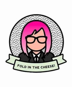 Schitt's Creek 'Moira Rose | Fold ink The Cheese' Enamel Pin