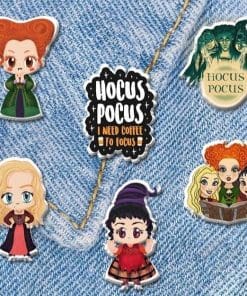 Alternative view of Hocus Pocus 'Witchy Siblings' Enamel Pin