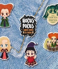 Alternative view of Hocus Pocus '3 Witches Spell' Enamel Pin