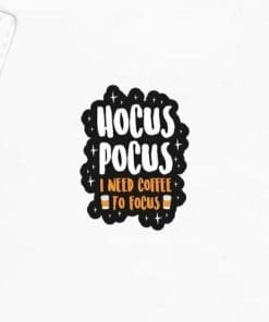 Hocus Pocus 'I Need Coffee To Focus' Enamel Pin