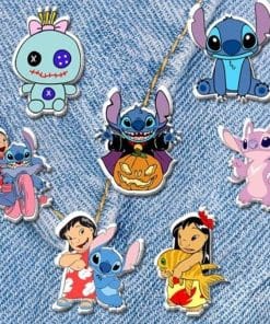 Alternative view of Lilo and Stitch 'Sitting Stitch' Enamel Pin