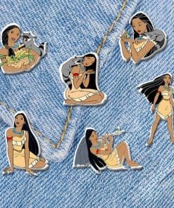 Alternative view of Acrylic Pin Pocahontas 'Playing Flute and Flit'