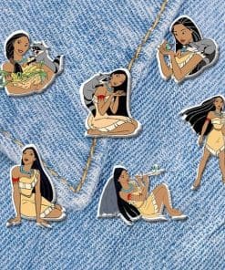 Alternative view of Acrylic Pin Pocahontas 'Captain John Smith & Pocahontas'