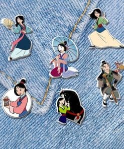 Alternative view of Acrylic Pin Mulan 'Fan Dance'