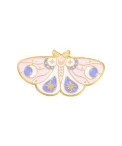 Colorful Starry Moth Enamel Pin