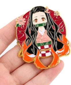 Alternative view of Demon Slayer 'Stunning Nezuko' Enamel Pin