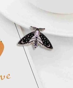 Alternative view of Spirited Away 'No Face | Spooky Moth' Enamel Pin