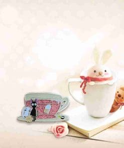 Alternative view of Spirited Away 'No Face & Jiji | Tea Cup' Enamel Pin