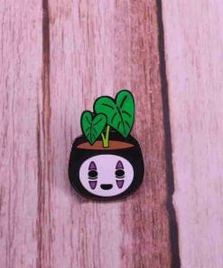 Alternative view of Spirited Away 'No Face | Plant Pot' Enamel Pin