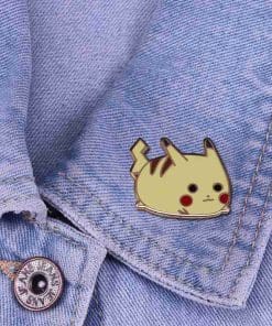 Alternative view of Pokemon 'Chubby Cute Pikachu' Enamel Pin