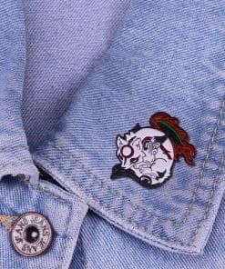 Alternative view of Okami 'Amaterasu | Sun Goddess' Enamel Pin