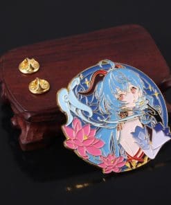 Alternative view of Genshin Impact 'Ganyu | Sweet Rain' Enamel Pin