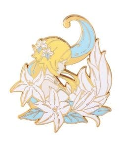 Genshin Impact 'White Lumine' Enamel Pin