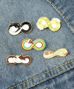 Infinity 'Spilled Coffee' Enamel Pin - Image 3