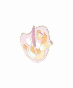 Pastel Palette 'Brushes & Paint' Enamel Pin