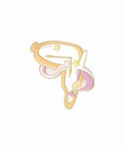 Pastel 'Brushes & Tube Paint' Enamel Pin