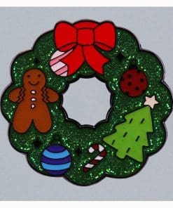 Cute Christmas Wreath Enamel Pin