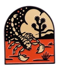 Alternative view of Hot Desert Scorpio Enamel Pin