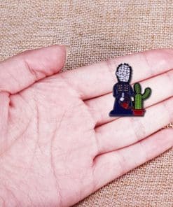 Alternative view of Hellraiser 'Watering Cactus' Enamel Pin